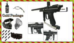 Autococker Trilogy Competition Select Fire Complete Paintball Package Gold